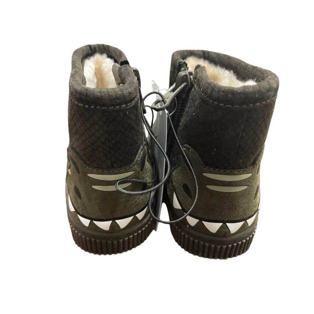 Cat & Jack Toddler Boy's Boots Green Alligator Size 5 NWOT